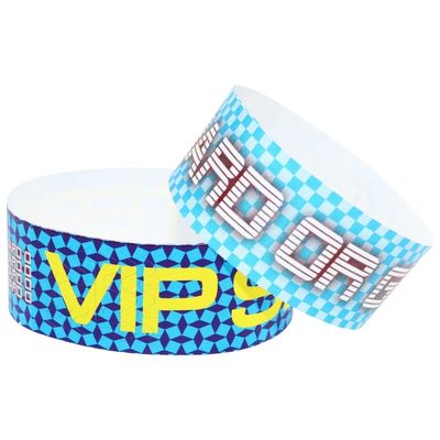 Numbered Tyvek Paper Wristbands Durable Waterproof For Event Party Meeting Easy And Access Control