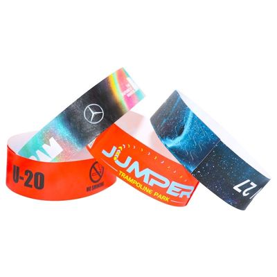 Adjustable Tyvek Paper Wristbands for Event Vip Party Meeting Access Control