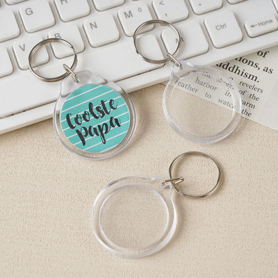 2mm Thickness Acrylic Keychain for Transparent/White Customers Photo Printed