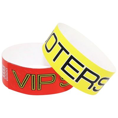 Chinese Manufacturer Serial Numbered Tyvek Material Wristband Waterproof Full Color Printing With Your Custom Logo
