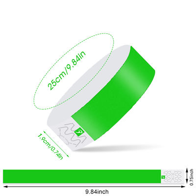 2025 Cheap Synthetic Paper Event VIP Wristbands Logo Printed Water Resistant Tear Resistant  Wrist Band Bracelet