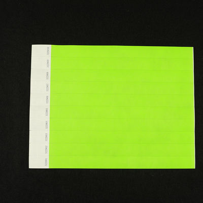 Bright Color Digital Print Tyvek Paper Wristband with Full Color Printing and Sequential Numbering Barcoding