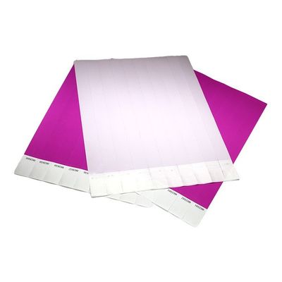 Custom Logo Printing Tyvek Paper Wristbands  , Assorted Colored Paper Wristbands