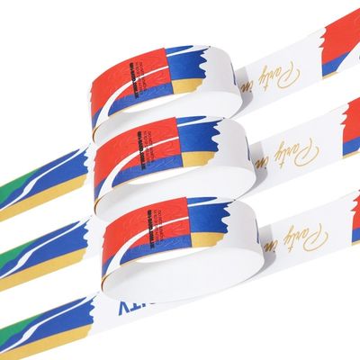 Customized Events Paper Wristbands Disposable Wristband Id Wristband
