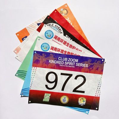 Digital Plate Sport Race Bib Number Cloth Customized Athletic Number Book for Marathon Running Events
