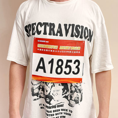 Screen Printing Customized Race Bib Numbers in Tyvek Material with High Visibility