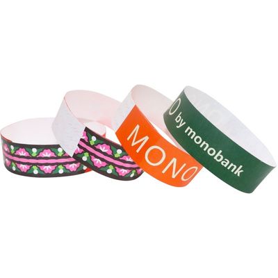 2025 Custom Logo Tyvek Paper Wristband for Events Waterproof and Different Serial Number