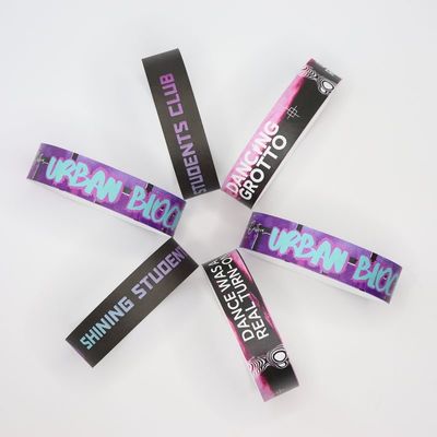 Customizable Tyvek Paper Wristbands for Durable and Waterproof Event Security