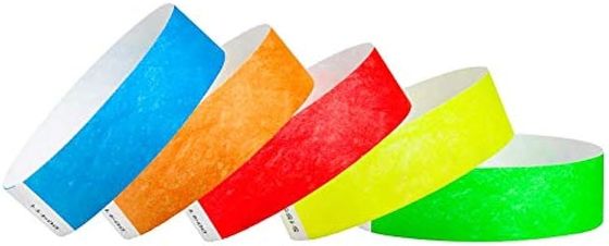 Custom Your Plain Color Tyvek Paper Material Wristbands Durable And Waterproof Event Security