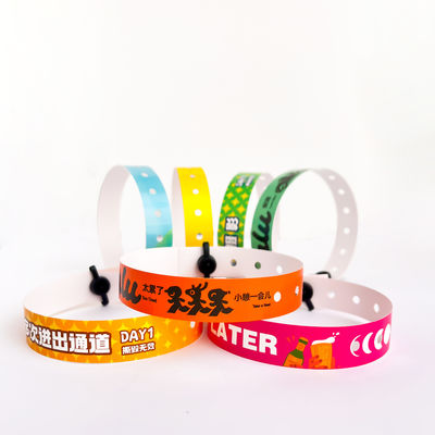 Disposable Pvc Wristbands Supplier Water Resistant Customizable Logo Text Event Party Bracelet