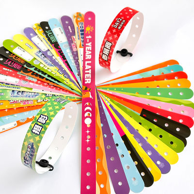 Round Edge PVC Wristband Event Access Control PVC Wristbands for Your Business Needs