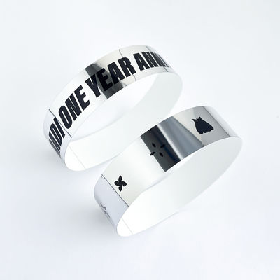 Eye-Catching Holographic Wristbands for Concerts and Parties Add Your Logo Now
