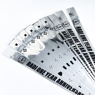 Holographic Wristbands with Custom Logo Text MOQ 100 PCS