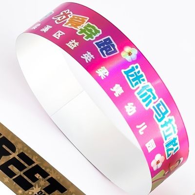 Custom Personalized Holographic Wristbands Disposable for Event Entry and Branding