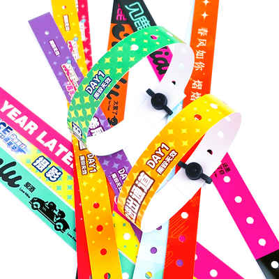 Custom PVC Wristbands with Logo Waterproof for Events