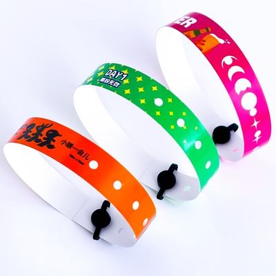 Custom PVC Wristbands for Events Waterproof Vinyl Bracelets